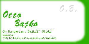 otto bajko business card